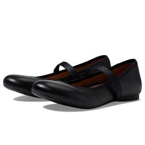 Vionic Joseline Black Leather Flats